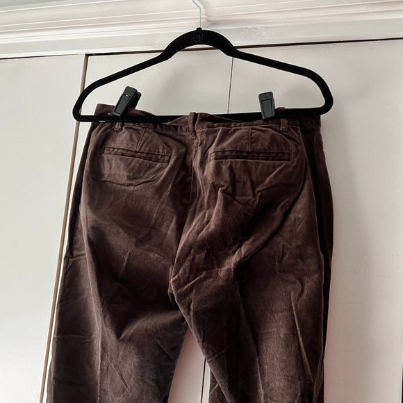EUC! Loft Brown Corduroy Trouser Pants - Size 8 - Picture 4 of 4